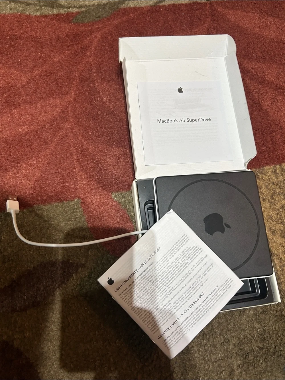 Apple External SuperDrive - Black with White Cable